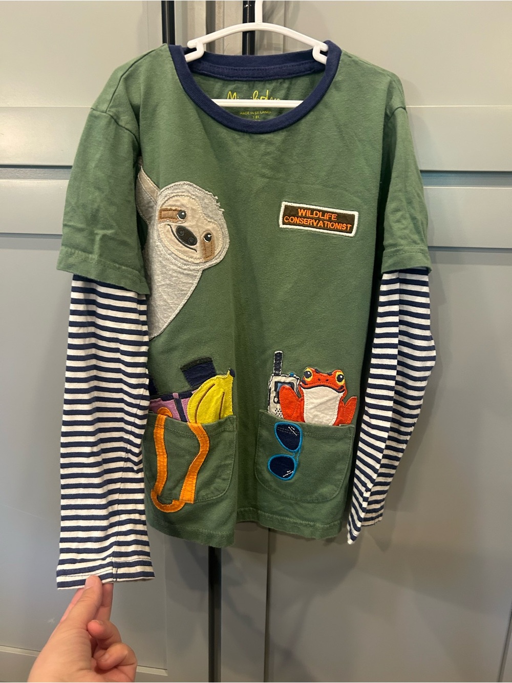 7/8 Mini Boden applique shirt